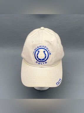 Vintage Indianapolis Colts Hat Drew Pearson Game Day NFL Cream Cap
